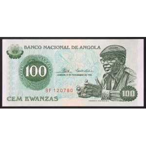 Angola, People's Republic, 100 Kwanzas 11/11/1976
