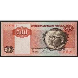 Angola, People's Republic, 500 Kwanzas 11/11/1987