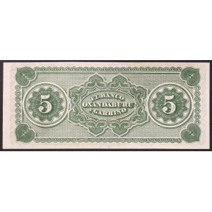 Argentina, Repubblica, 5 Pesos Fuertes n.d. (1869)