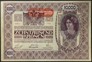 Austria, First Republic, 10.000 Kronen 1918