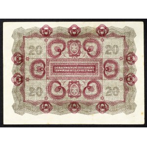 Österreich, Erste Republik, 20 Kronen 02/01/1922