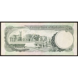 Barbados, 5 Dollars n.d. (1993)