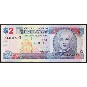 Barbados, 2 Dollars 01/05/2007