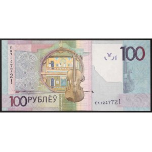 Bielorusko, republika, 100 rubľov n.d. (2016)