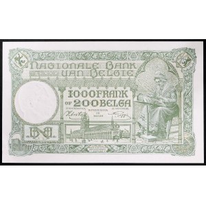 Belgium, 1.000 Francs 16/06/1943