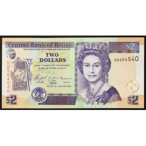 Belize, 2 Dollars 01/01/2005