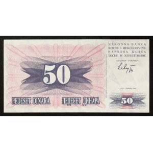 Bosnia and Herzegovina, Serbian Republic, 50 Dinara 1992