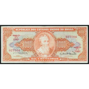 Brazil, Republic, 1.000 Cruzeiros n.d. (1963)