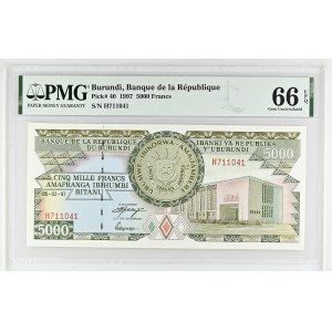 Burundi, Republic, 5.000 Francs 1997