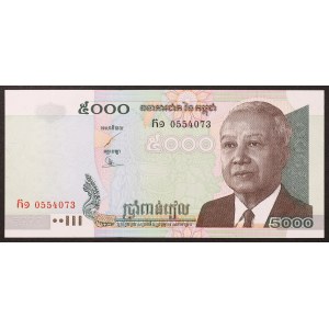 Cambodge, Royaume, 5.000 Riels 2001
