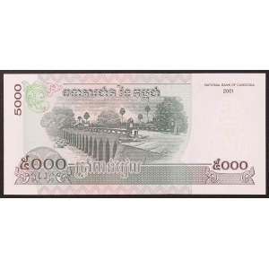 Cambodge, Royaume, 5.000 Riels 2001