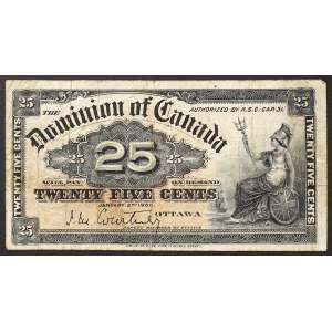 Kanada, 25 centov 02/01/1900