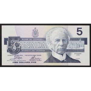 Canada, 5 Dollars 1986