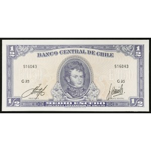 Chile, Republic, 1/2 Escudo n.d. (1962-75)