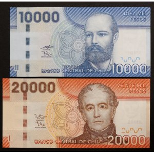 Chile, Republic, Lot 2 pcs.