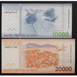 Chile, Republic, Lot 2 pcs.