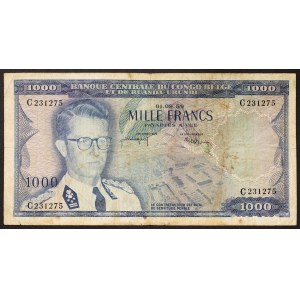 Congo, Belgian Congo, 1.000 Francs 01/09/1959