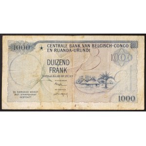 Congo, Belgian Congo, 1.000 Francs 01/09/1959