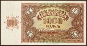 Croatia, Independent State of Croatia, 1.000 Kuna 26/05/1941