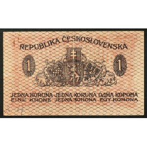 Czechoslovakia, First Republic, 1 Koruna 15/04/1919