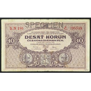 Czechoslovakia, First Republic, 10 Korun 02/01/1927