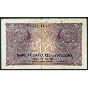 Czechoslovakia, First Republic, 10 Korun 02/01/1927