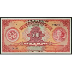 Czechoslovakia, First Republic, 500 Korun 02/05/1929