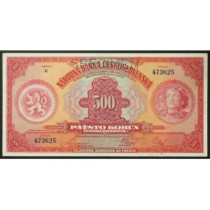 Czechoslovakia, First Republic, 500 Korun 02/05/1929