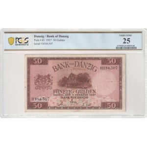 Danzica, città libera, 50 Gulden 1937