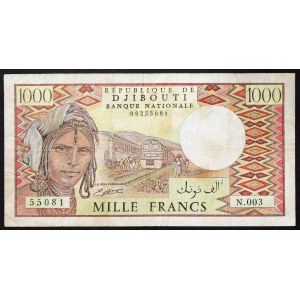 Djibouti, Republic, 1.000 Francs 1979-88
