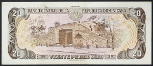 Dominican Republic, 20 Pesos 1990