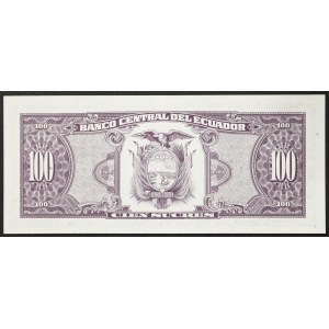 Ecuador, Republic, 100 Sucres 21/02/1994