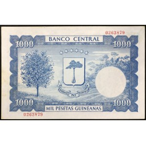 Equatorial Guinea, Republic, 1.000 Pesetas 12/10/1969