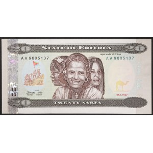Eritrea, 20 Nakfa 24/05/1997