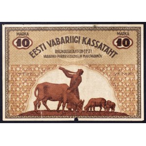 Estonia, Republic, 10 Marka 1919