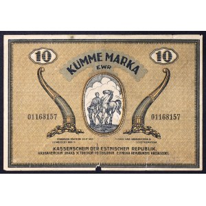 Estonia, Republic, 10 Marka 1919