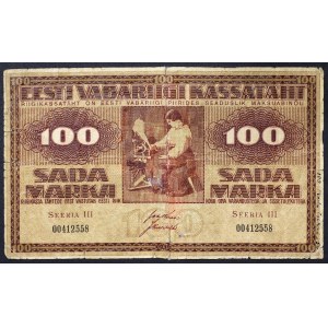 Estonia, Republic, 100 Marka 1919