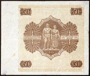 Finland, Republic, 50 Markka 1945