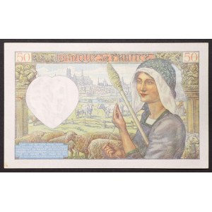 France, French State, 50 Francs 20/11/1941