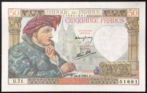 France, French State, 50 Francs 24/04/1941