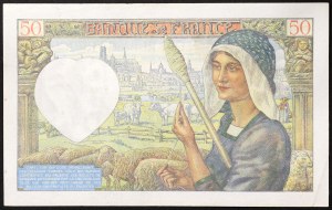 France, French State, 50 Francs 24/04/1941