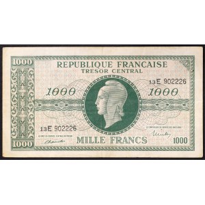France, French State, 1.000 Francs n.d. (1944)