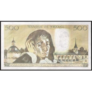 France, Fifth Republic, 500 Francs 08/01/1987