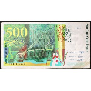 France, Fifth Republic, 500 Francs 1994