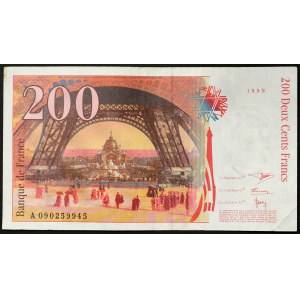 France, Fifth Republic, 200 Francs 1999