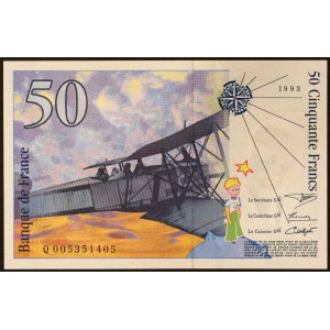 France, Fifth Republic, 50 Francs 1993