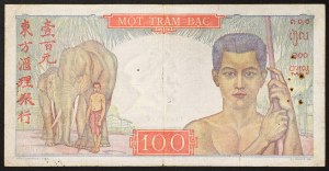 French Indo-China, 100 Piastres n.d. (1947-54)