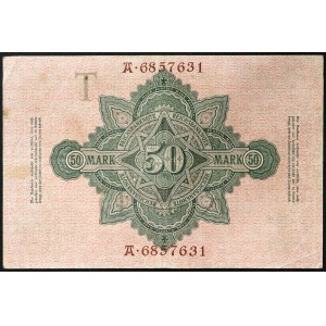 Germany, GERMAN EMPIRE, 50 Mark 21/04/1910
