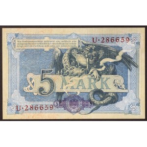 Germany, GERMAN EMPIRE, 5 Mark 31/10/1904