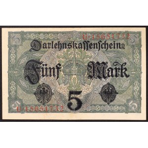 Germany, GERMAN EMPIRE, 5 Mark 01/08/1917